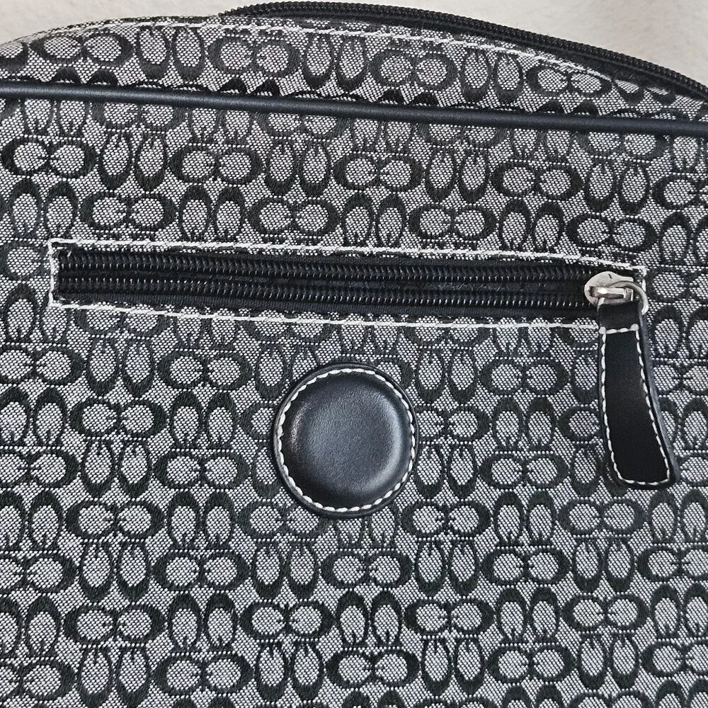 OKPTA BLACK AND GREY PURSE Medium AJUSTABLE STRAP Crossbody Bag